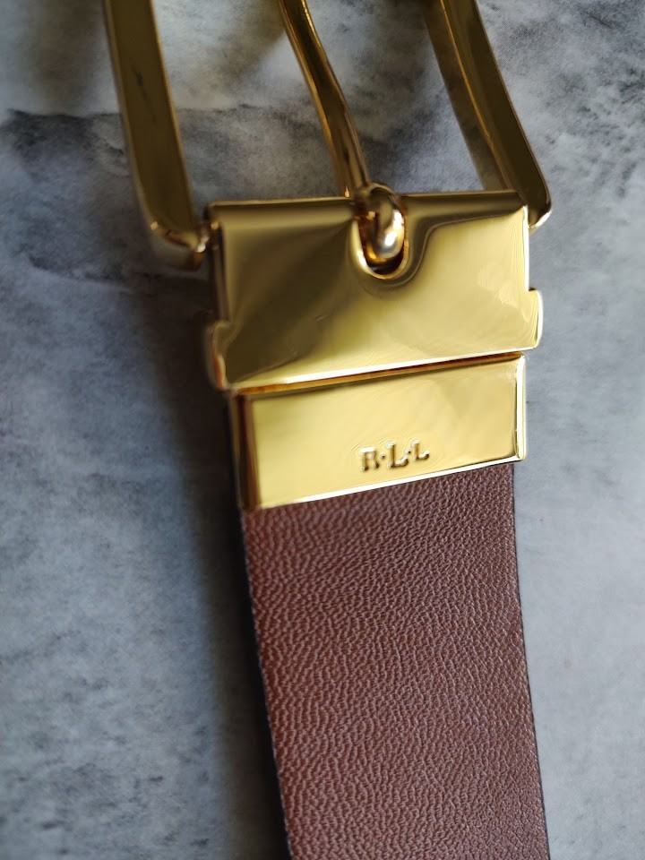 Vintage Ralph Lauren Designer Leather Belt for Women, small