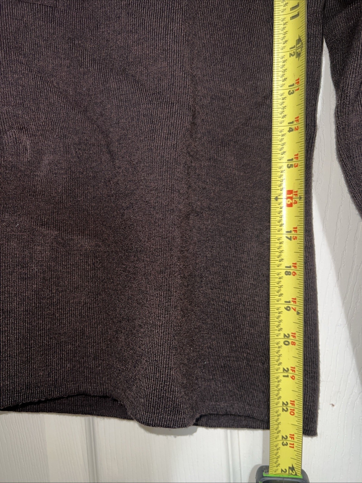 Busnel dark brown 1/4 Buttoned sweater Made in France Size 40 UK 12