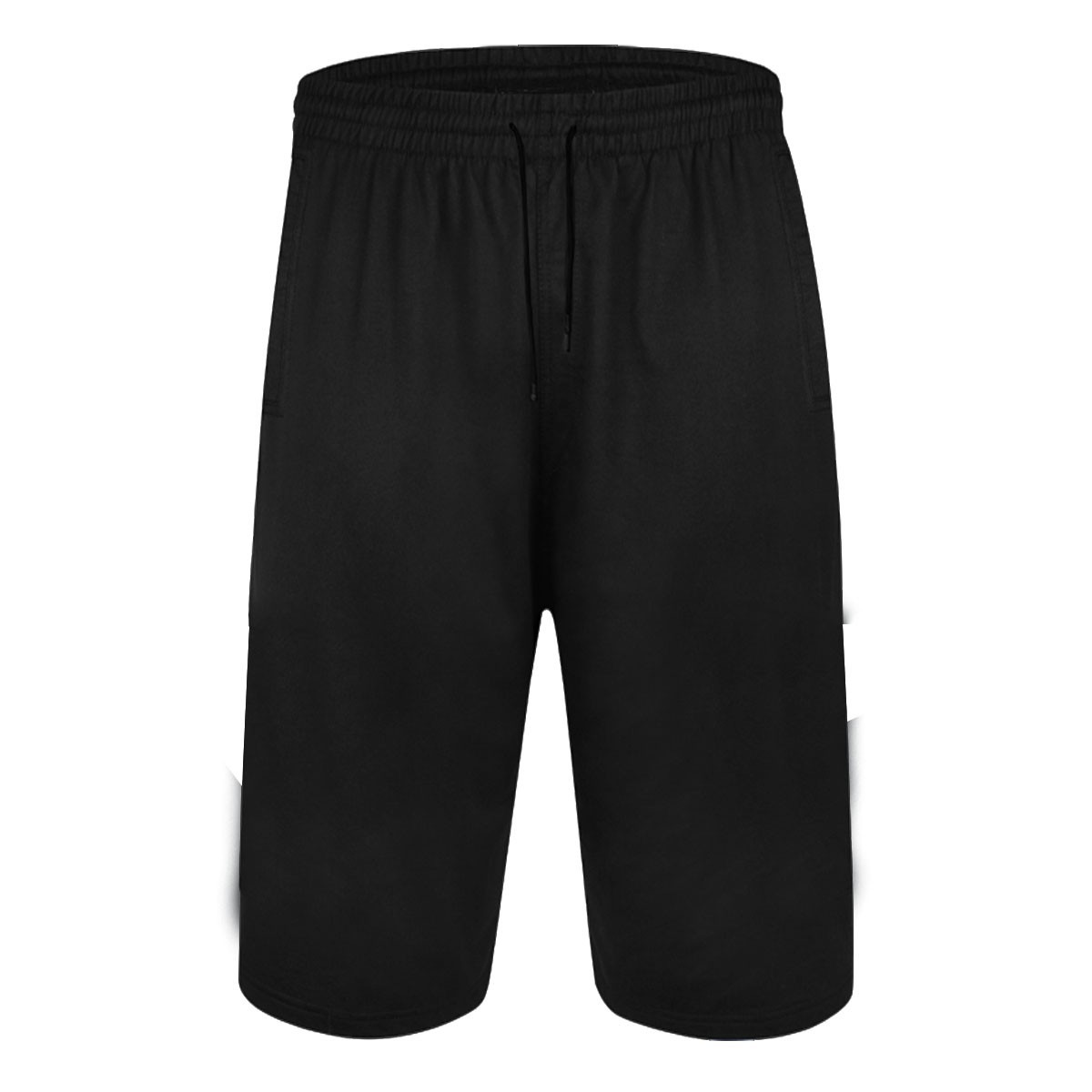 Mens 3/4 Summer Shorts Elasticated Waist pocket Plain Three Quarter Holiday Pant