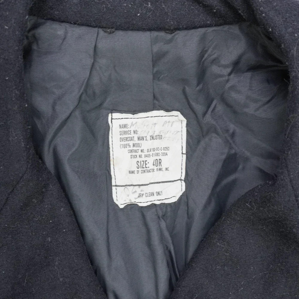 US Navy Wool Pea Coat – 40R Item 2 – Medium