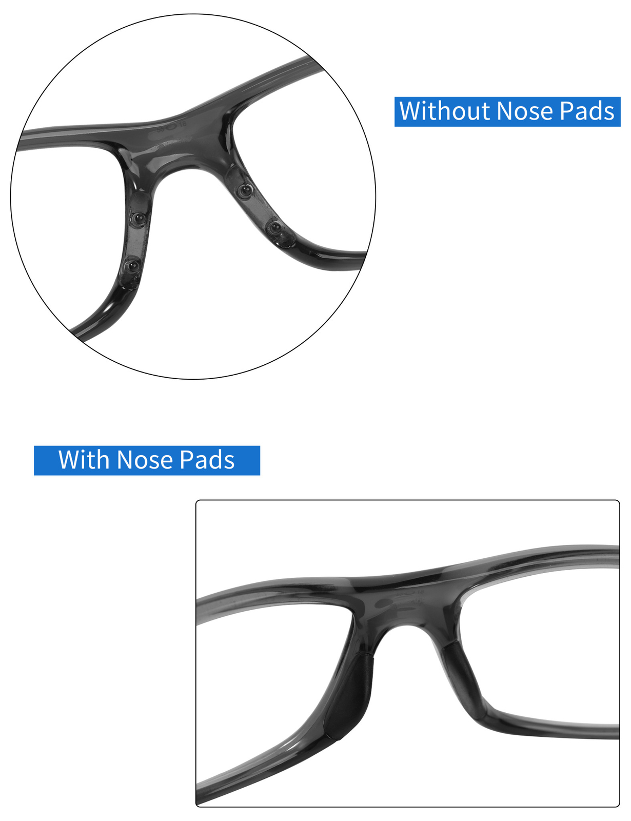 Replacement Nose Pads Pieces for-Revo Harness/ Bearing/ Guide Small Sunglasses