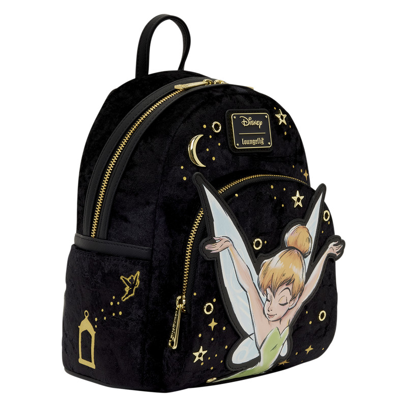 Loungefly Tinker Bell Velvet Mini Backpack & Night Sky Card Holder Combo