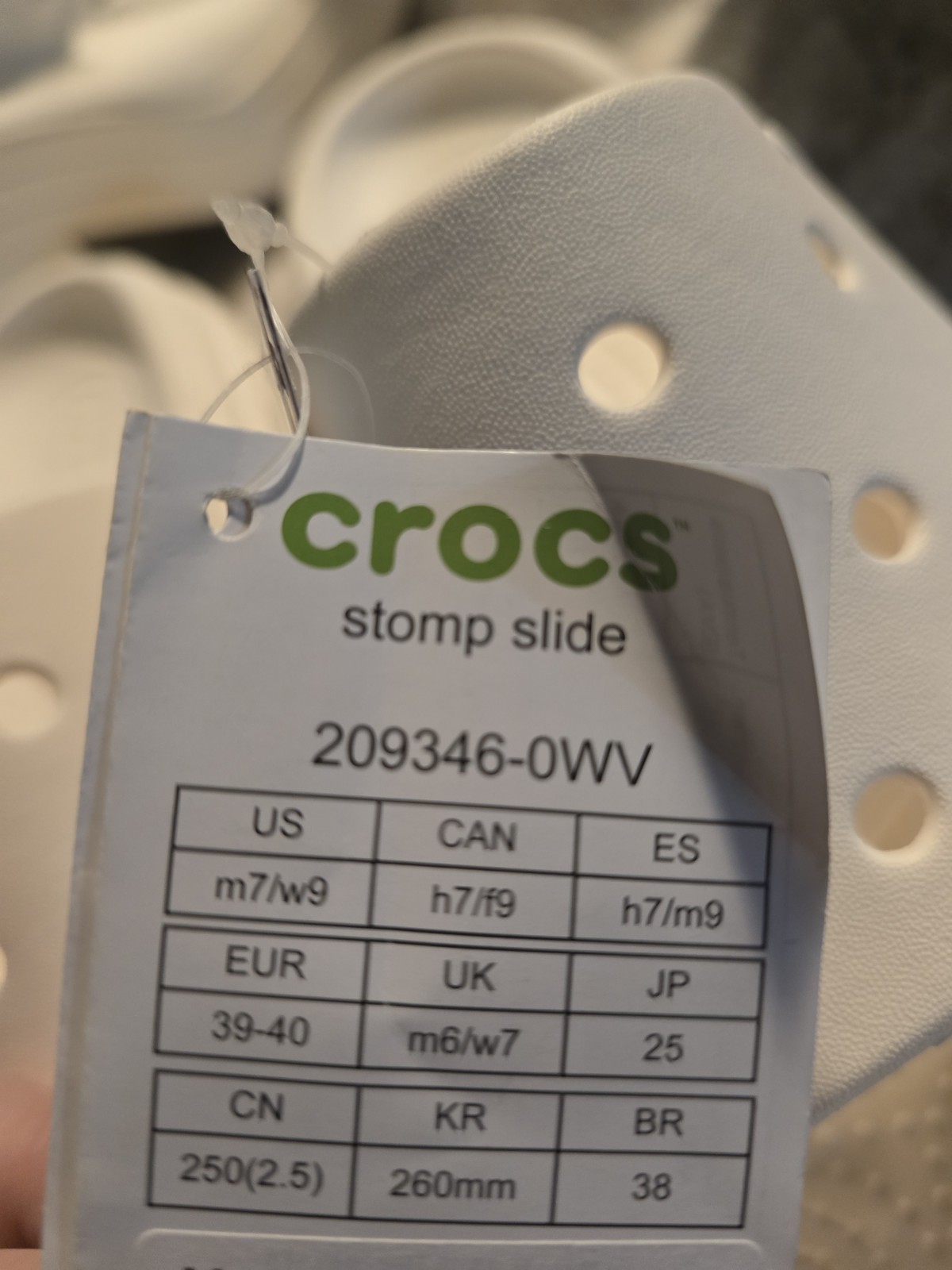 Crocs Stomp Platform Slide Shoes W9 M7 Black Slip On Goth Minimalist Clog NEW