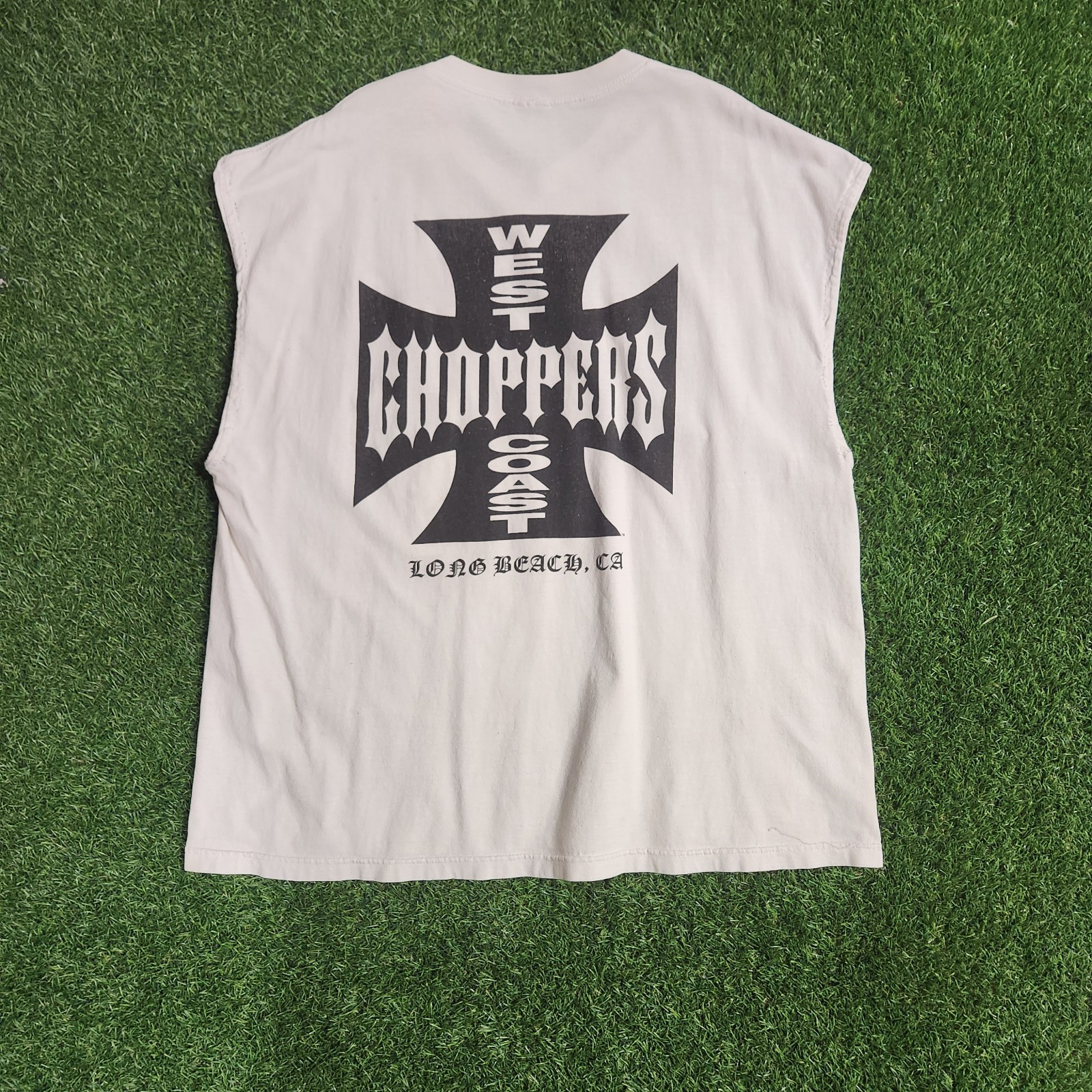 Vintage WCC West Coast Choppers Muscle Cutoff Tee Jesse James Size Xxl