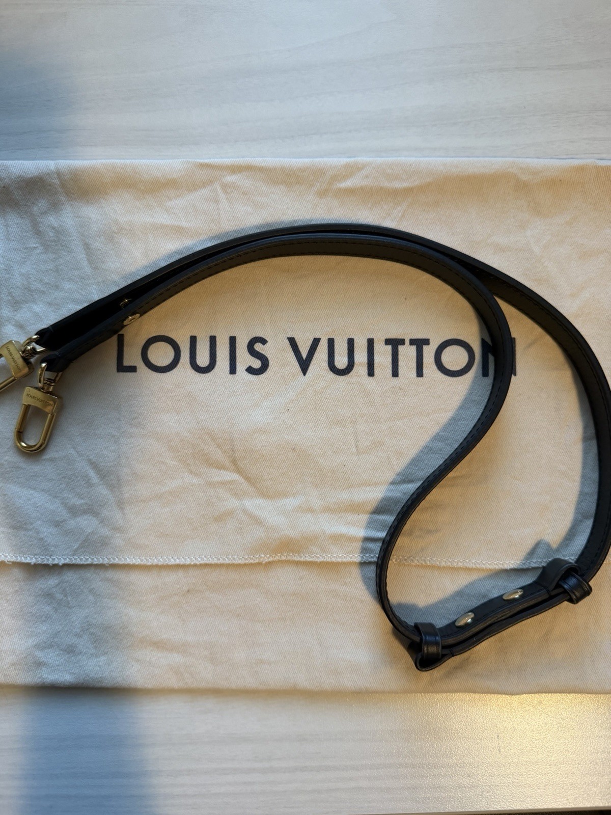 Louis Vuitton Multi Pochette Shoulder Bag Black Leather