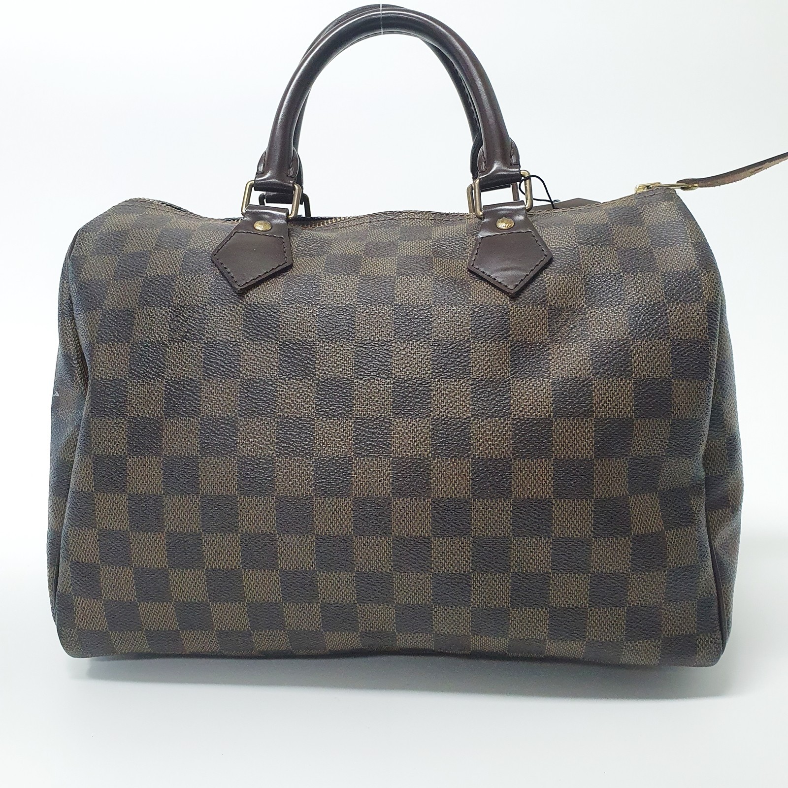 Authentic Louis Vuitton Speedy 30 Damier Ebene N41531 Genuine Daily Bag CLA488