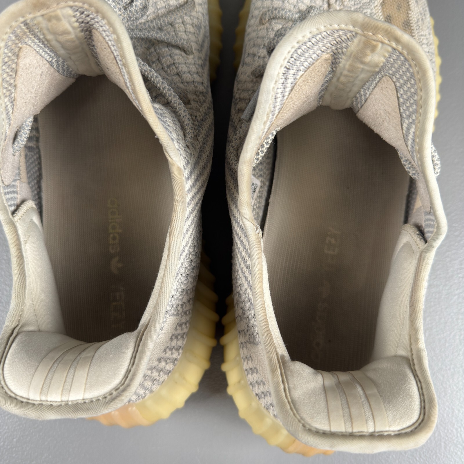 YEEZY Boost Shoes Mens 14 Beige 350 V2 Lundmark Adidas Reflective Laces FU9161