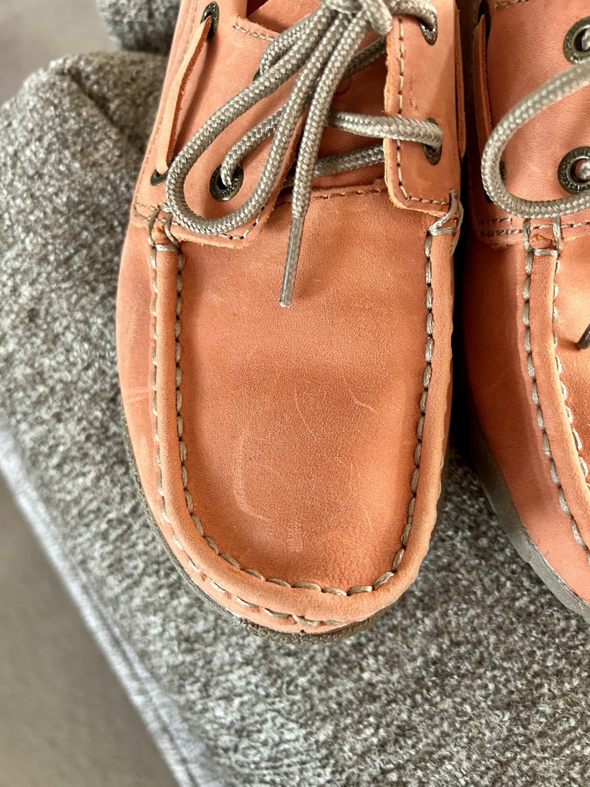 Twisted X Boots Womens Brown Leather Lace-Up Boat Shoes US 7 WDM0029