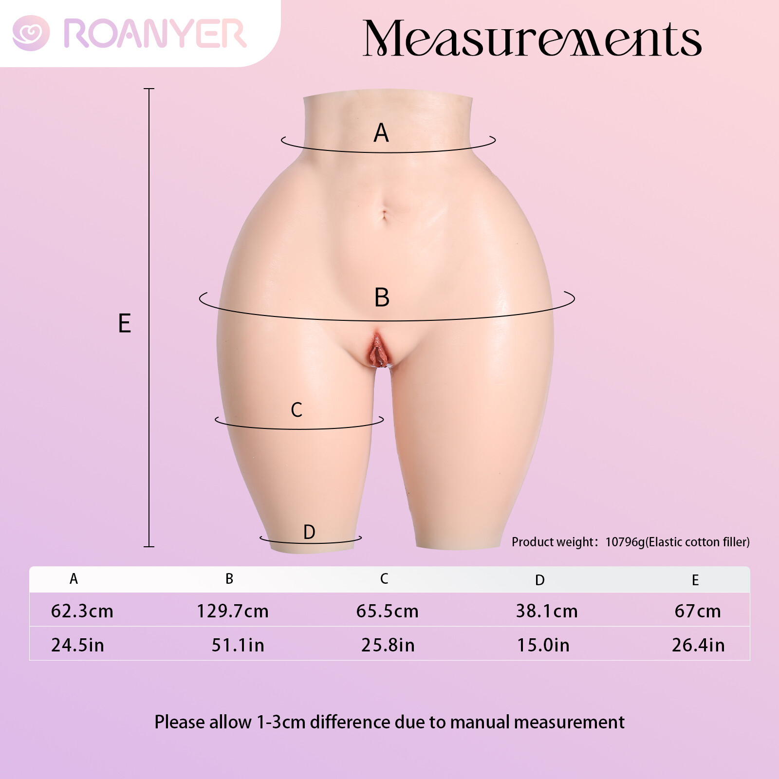 Roanyer Super Strong Upgraded Silicone Hip Pants Enhanced Buttock Lifter for Cos