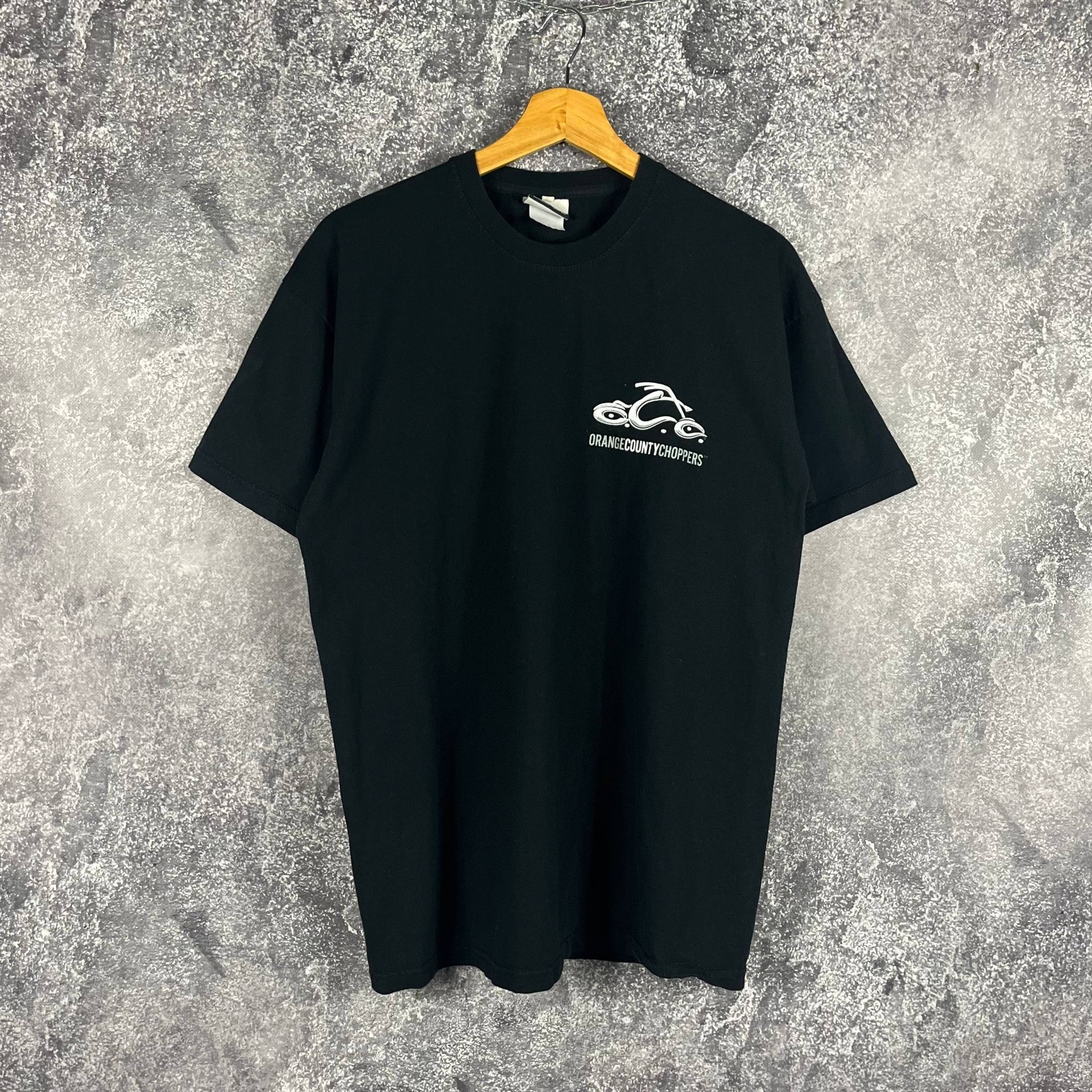 Orange County Choppers Vintage 00s T-Shirt Motorcycle Sword Black Size L