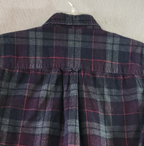 Pendelton Corduroy Shirt Mens L Green Plaid Wayne Shirt Cottage Outdoor Beach