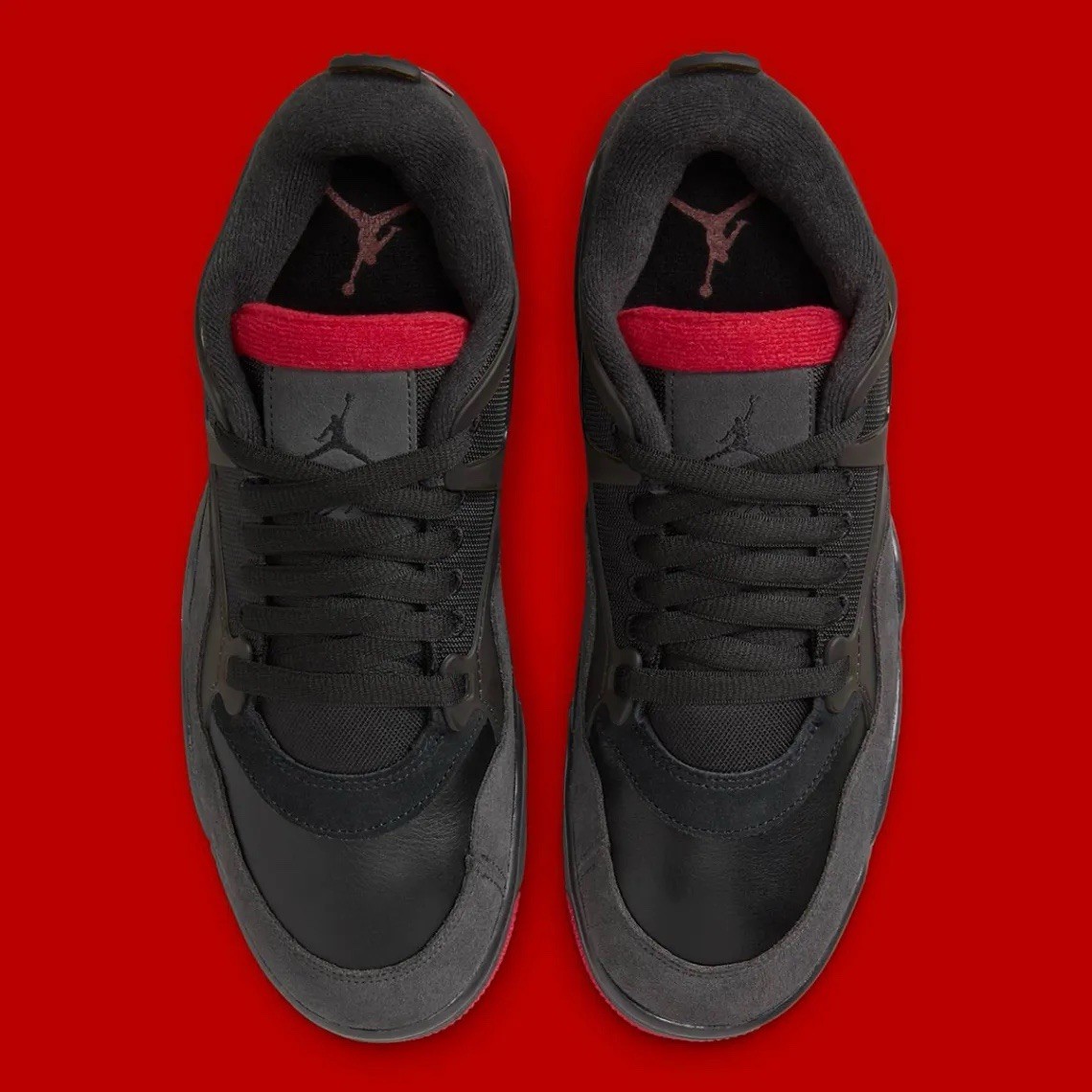 Nike Air Jordan 4 RM RetroBred Black Red FQ7939-060 Men’s Lifestyle Sneakers NEW