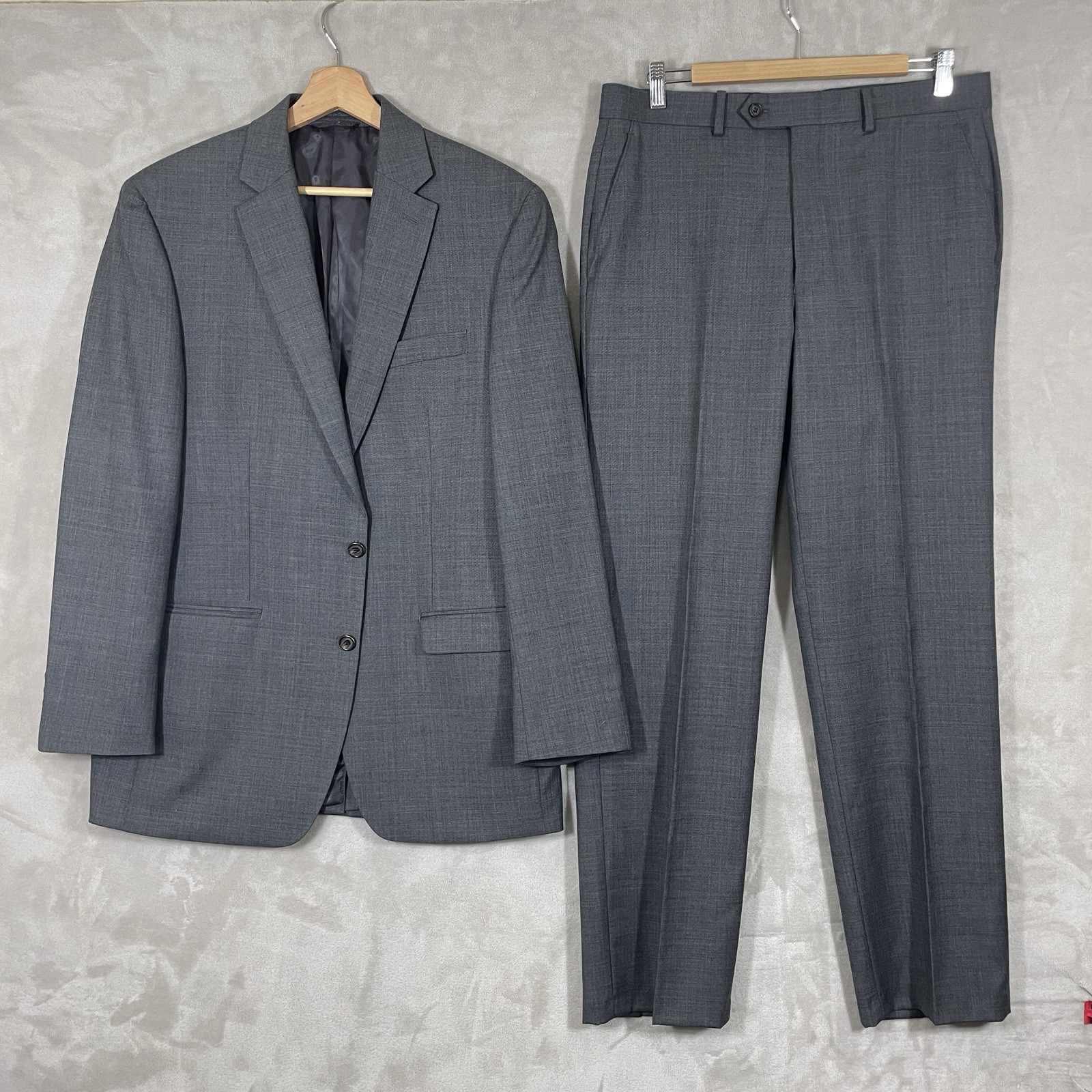 Lauren Ralph Lauren LRL 2 Piece Suit Mens 40L 34×32 Wool Classic Look Excellent