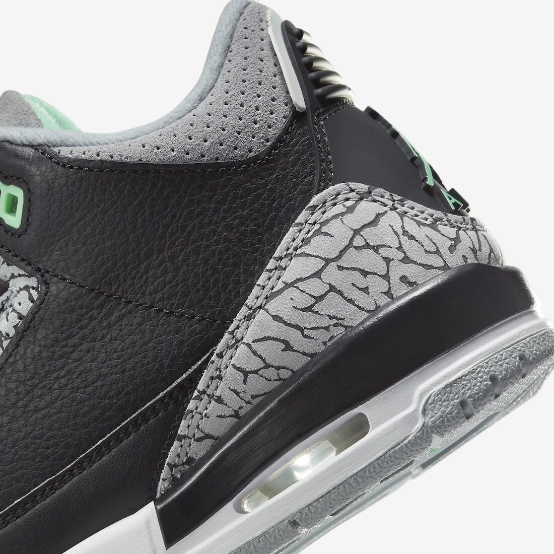 Nike Air Jordan III 3 Retro Green Glow Black Grey CT8532-031 Men’s