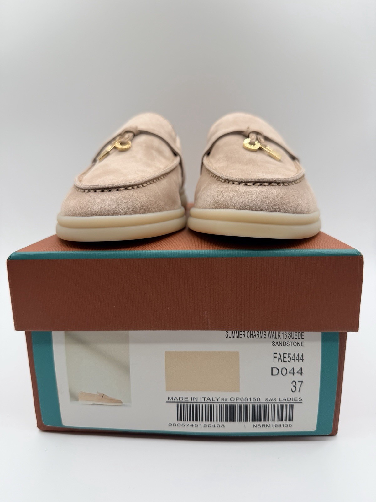Loro Piana Summer Charm Walk Loafer Women’s EU 37 Sandstone Yacht Shoes