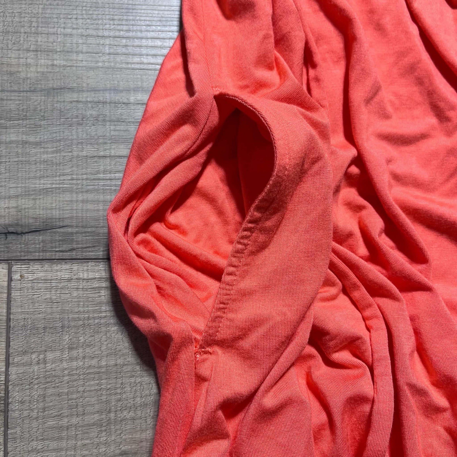 SOMA Womens Soft Jersey Caftan Padded Short Bra Dress Size XS Vivid Coral