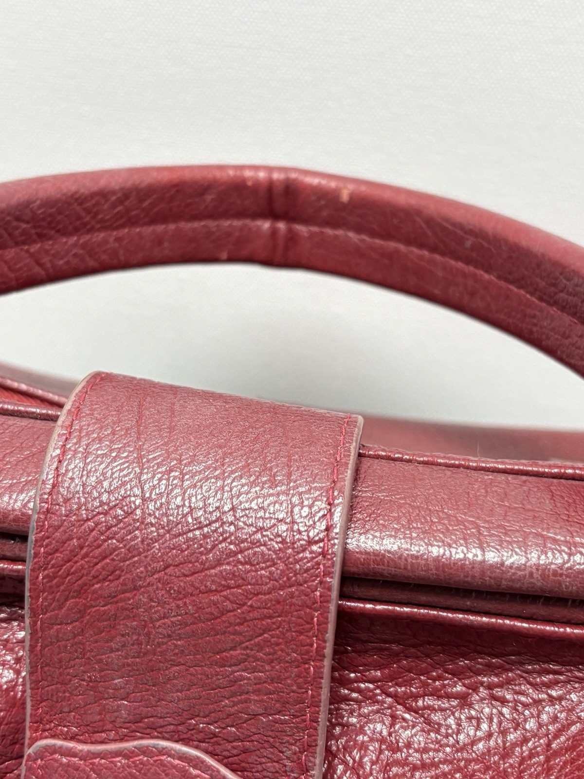 Ameri Leather Hillary Crossbody Red Bag W/ Handle Doctor Bag 13” X 6.75. 6.75