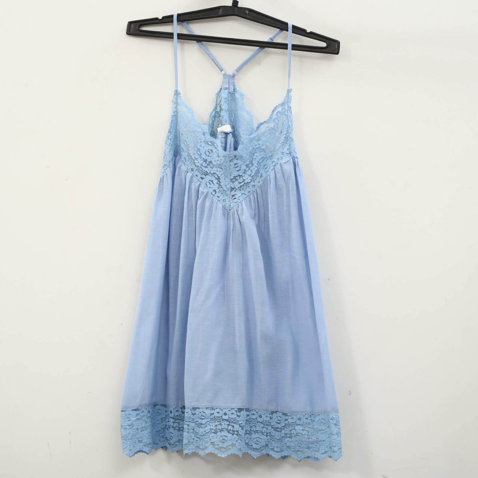 Intimately Free People Fiona Mini Slip Dress Billowy Sleeveless Lace M 288890
