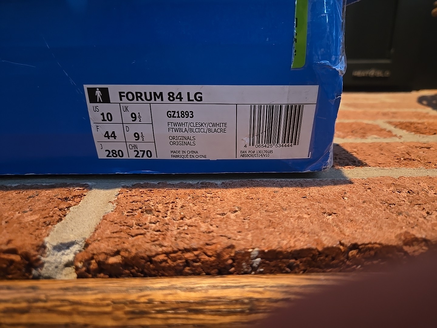 Size 10 – Adidas Forum 84 LG White Clear Sky