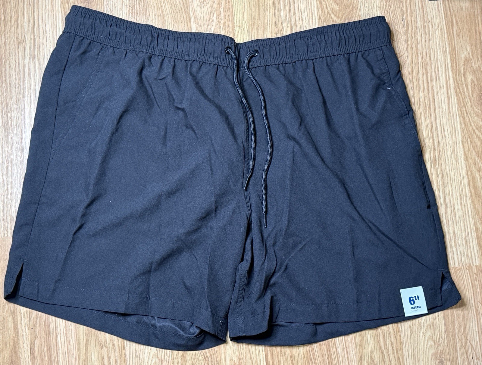 George Mens Black Soot Swim Trunks XL 40-42 Quick Dry Mesh Lined NWT 1111