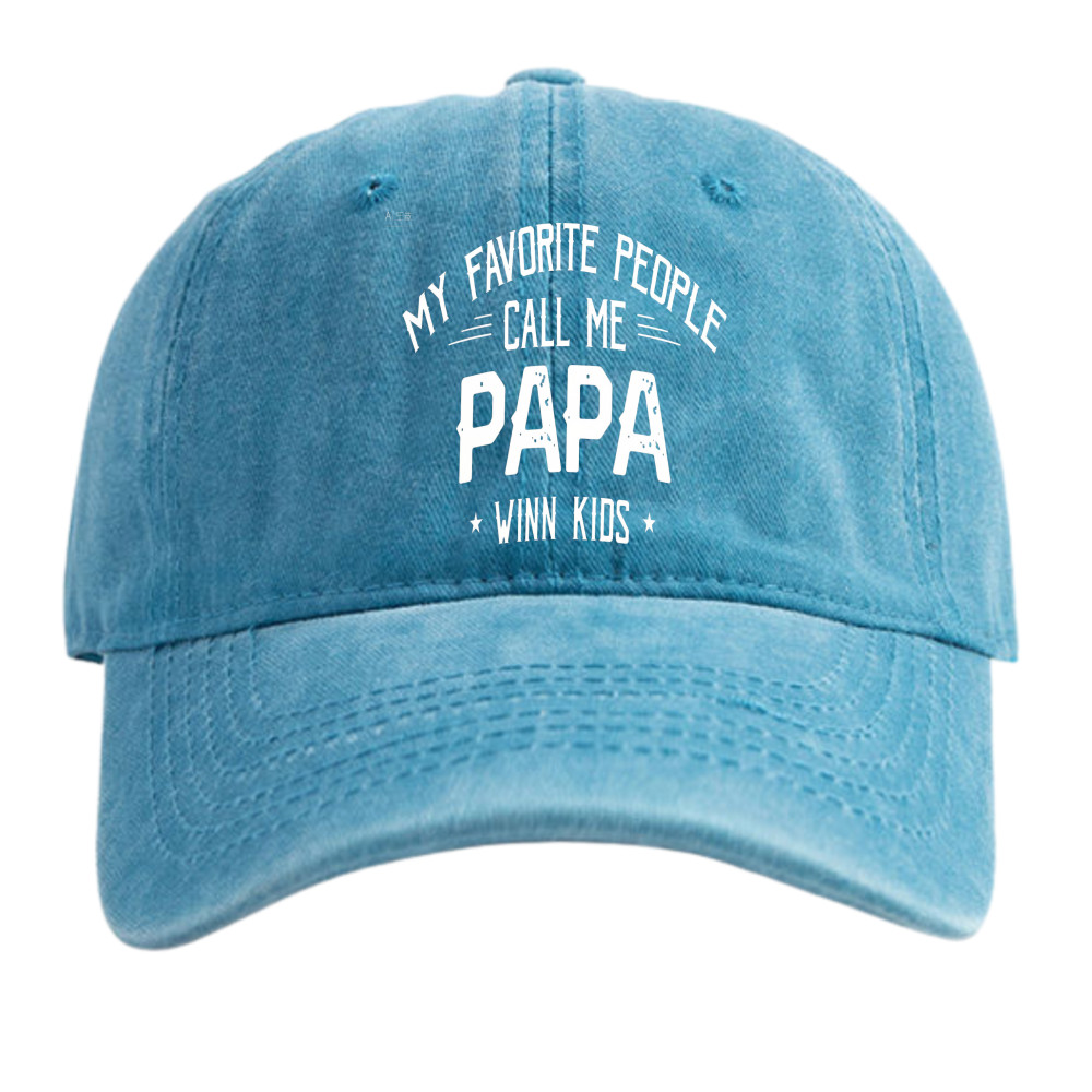 Vintage PAPA Dad Hat, My Favorite People Call Me Papa, Retro Unisex Gift