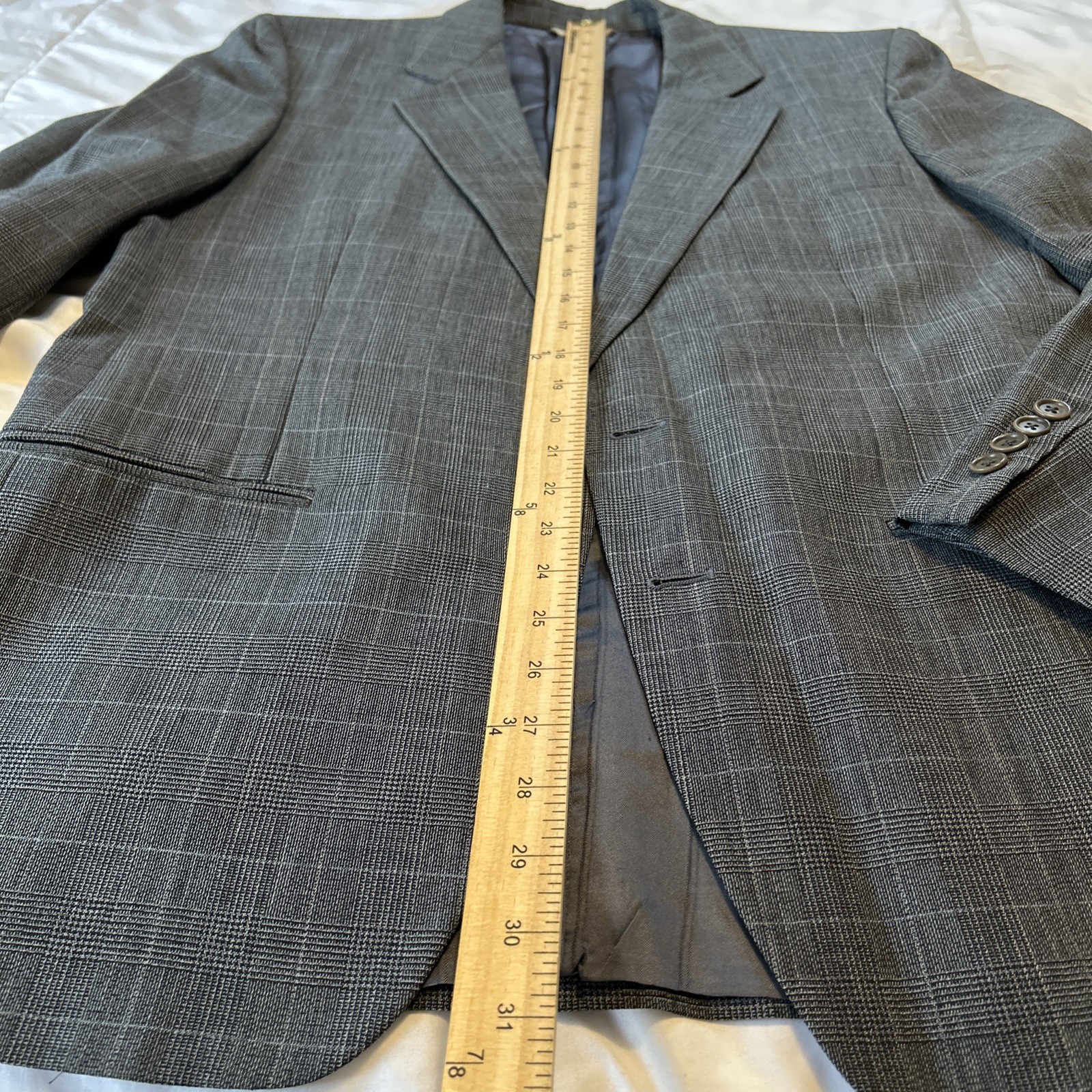 San Romeo Made In Italy Suit Gray Pattern Fine Merino Wool