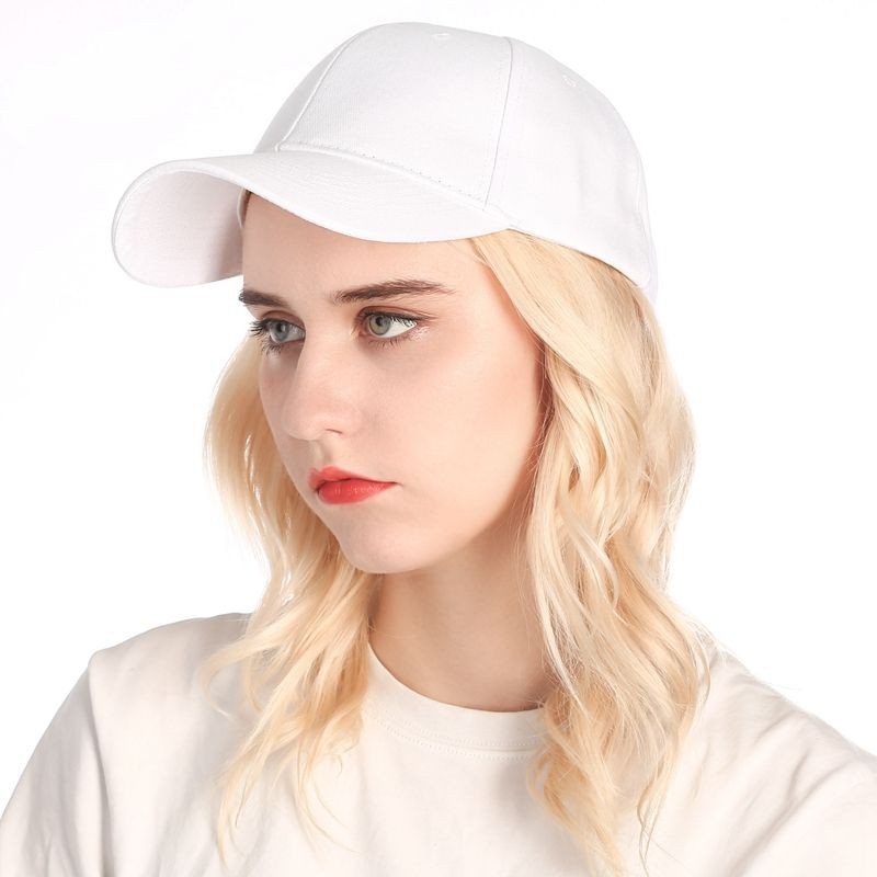 Plain Cotton Polo Style Blank Baseball Cap Solid Washed PC Adjustable Ball Hat