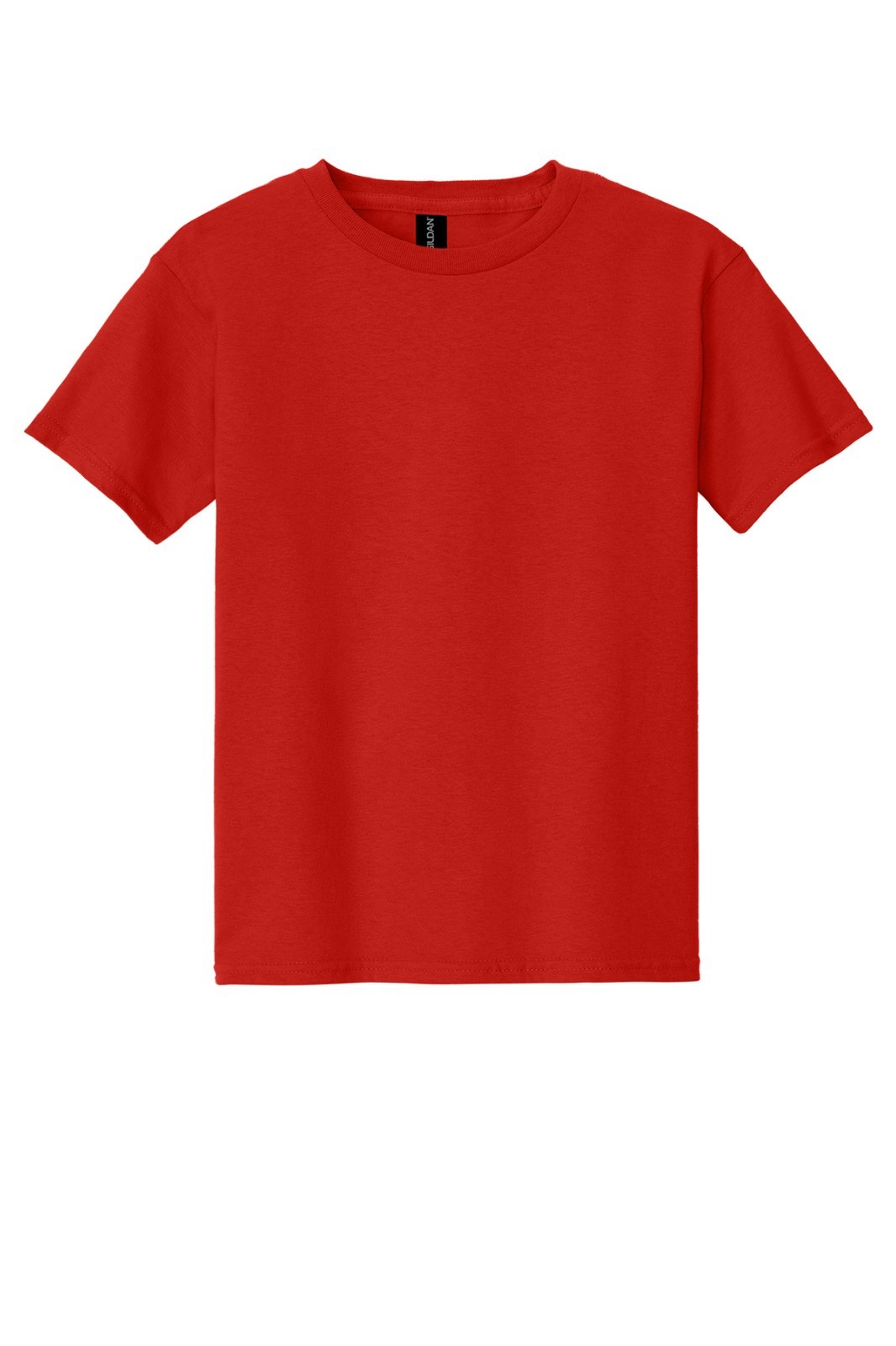 Red Gildan Youth T-Shirt 5000B Solid Heavyweight Cotton Short Sleeve – Youth L