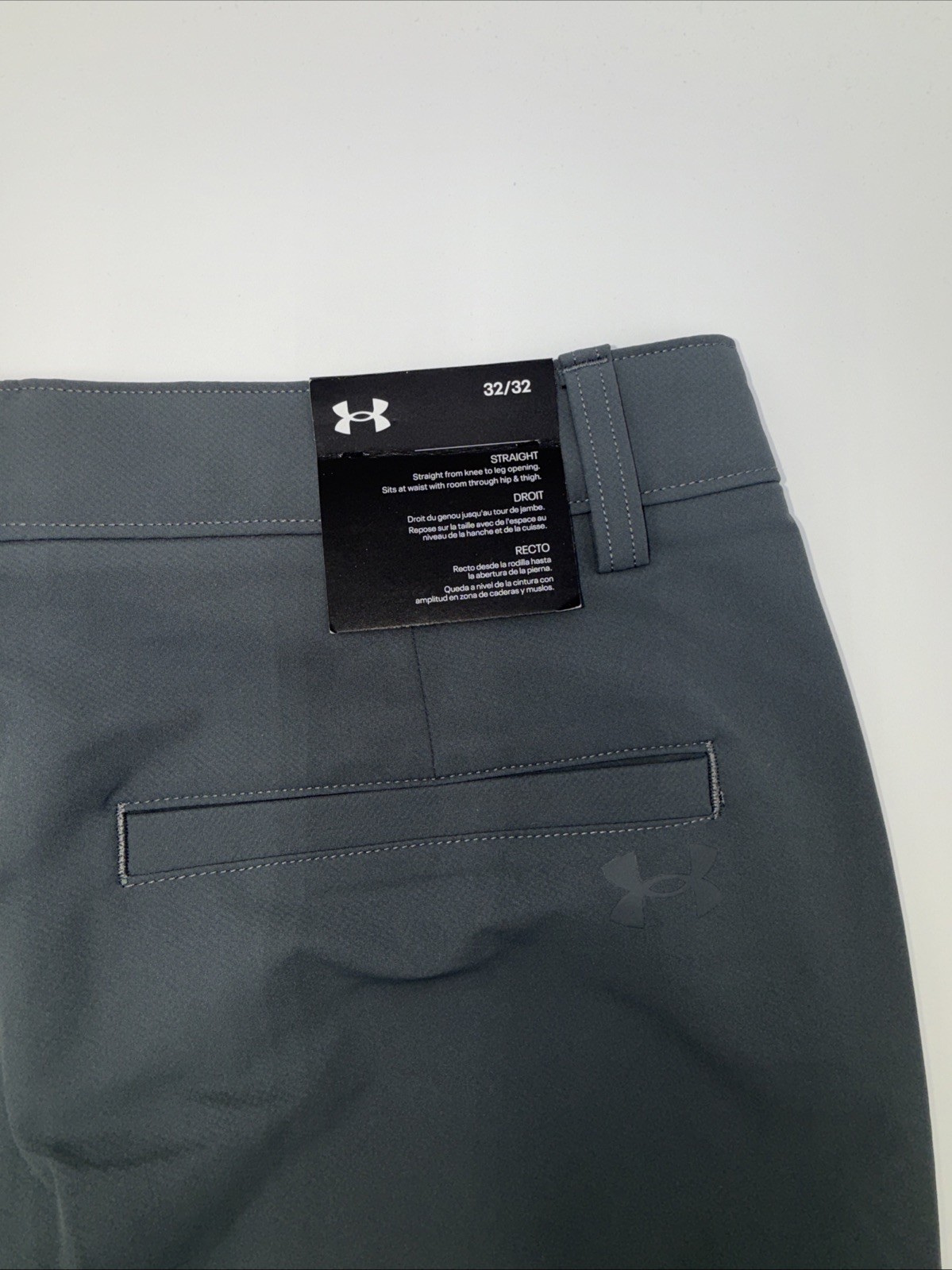 $70 Under Armor Men’s Matchplay Wicking Golf Pants- Pitch Gray- 32W 32L – New