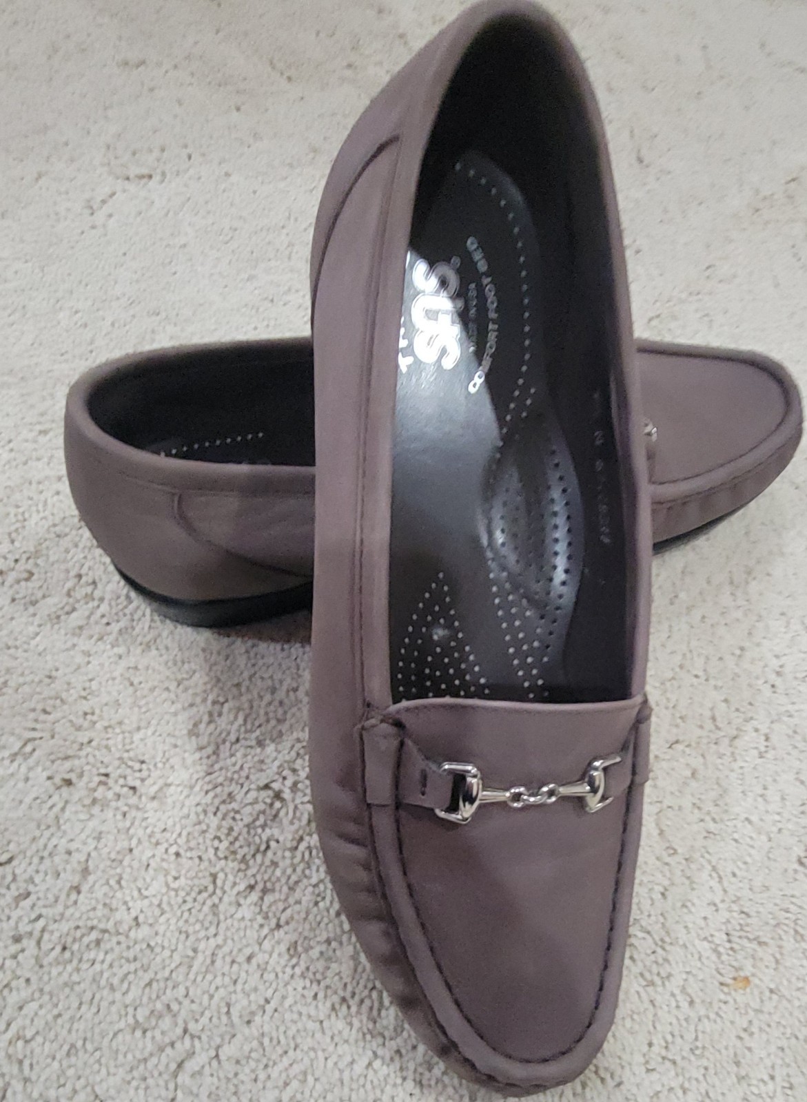 SAS Tripad Slip-on Taupe Suede Driving Moccasins SZ 9.5M