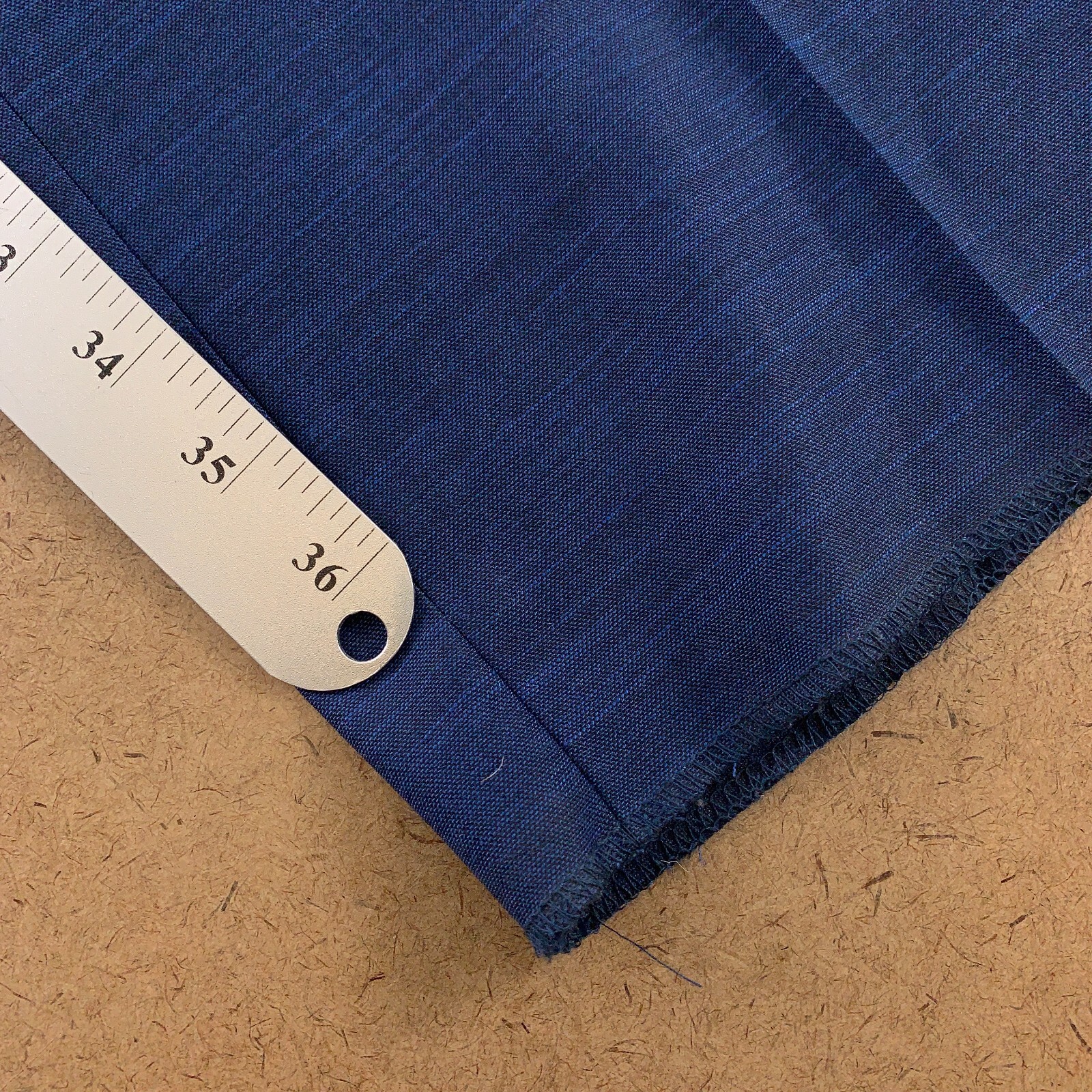 Lineage Men’s Size 50 X 38 Raw Hem Blue Flat Front Straight Leg Suit Pants NWT