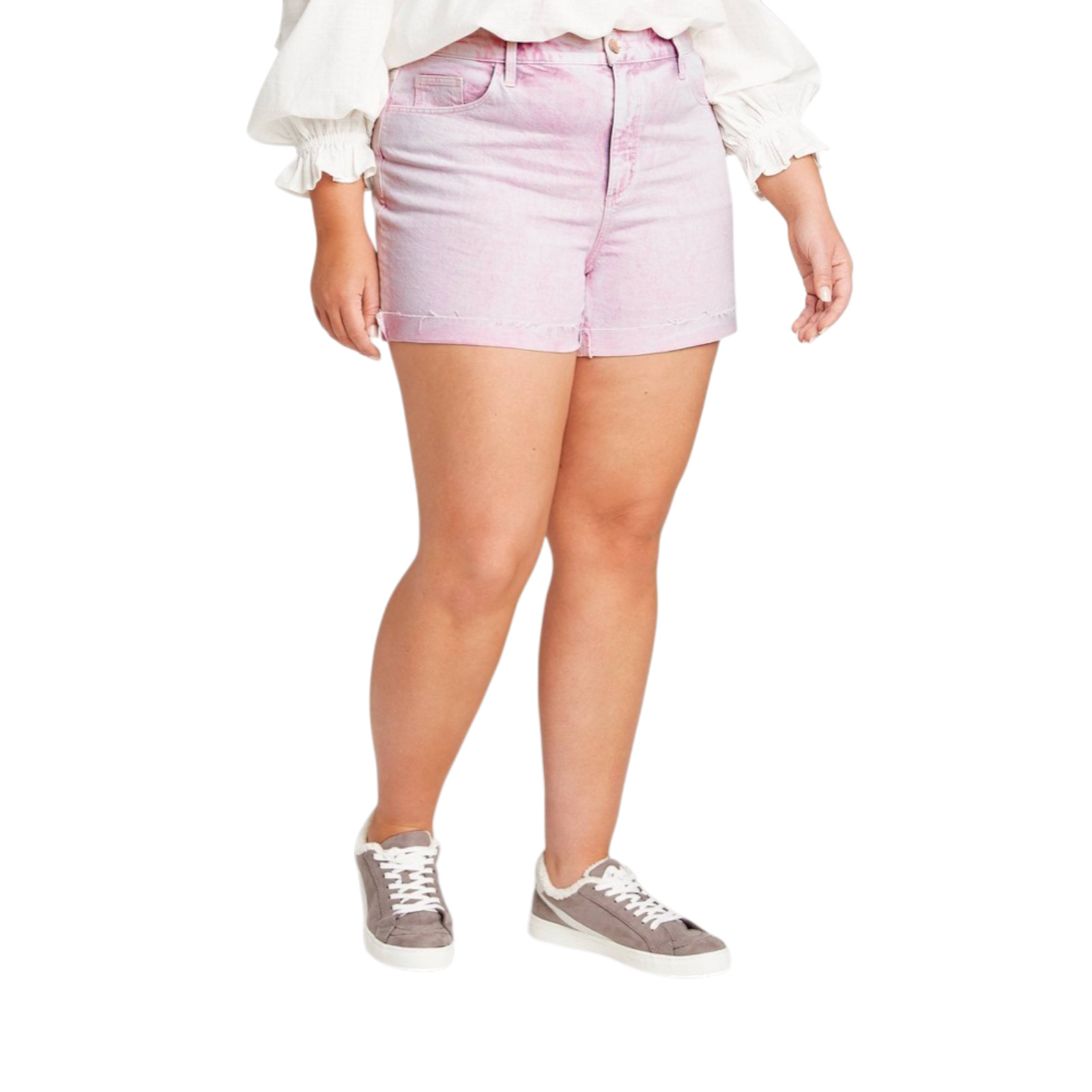 Universal Thread Womens Vintage Stretch High-Rise Cut-Off Midi Jean Shorts