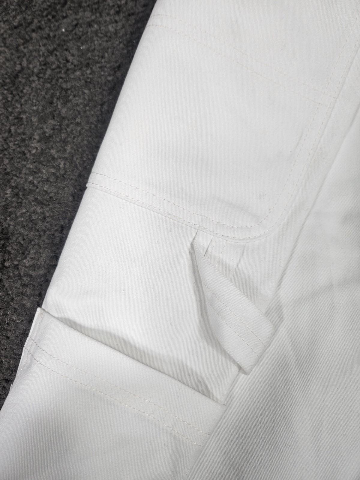 Men’s Workwear Pants 44×32 Wrangler White Carpenter Hammer Loop READ DESCRIPTION