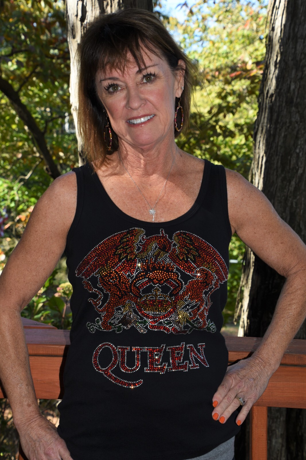 Queen rhinestone bling shirt tank XS S M L XL XXL 1X 2X 3X 4X5X Freddie Mercury