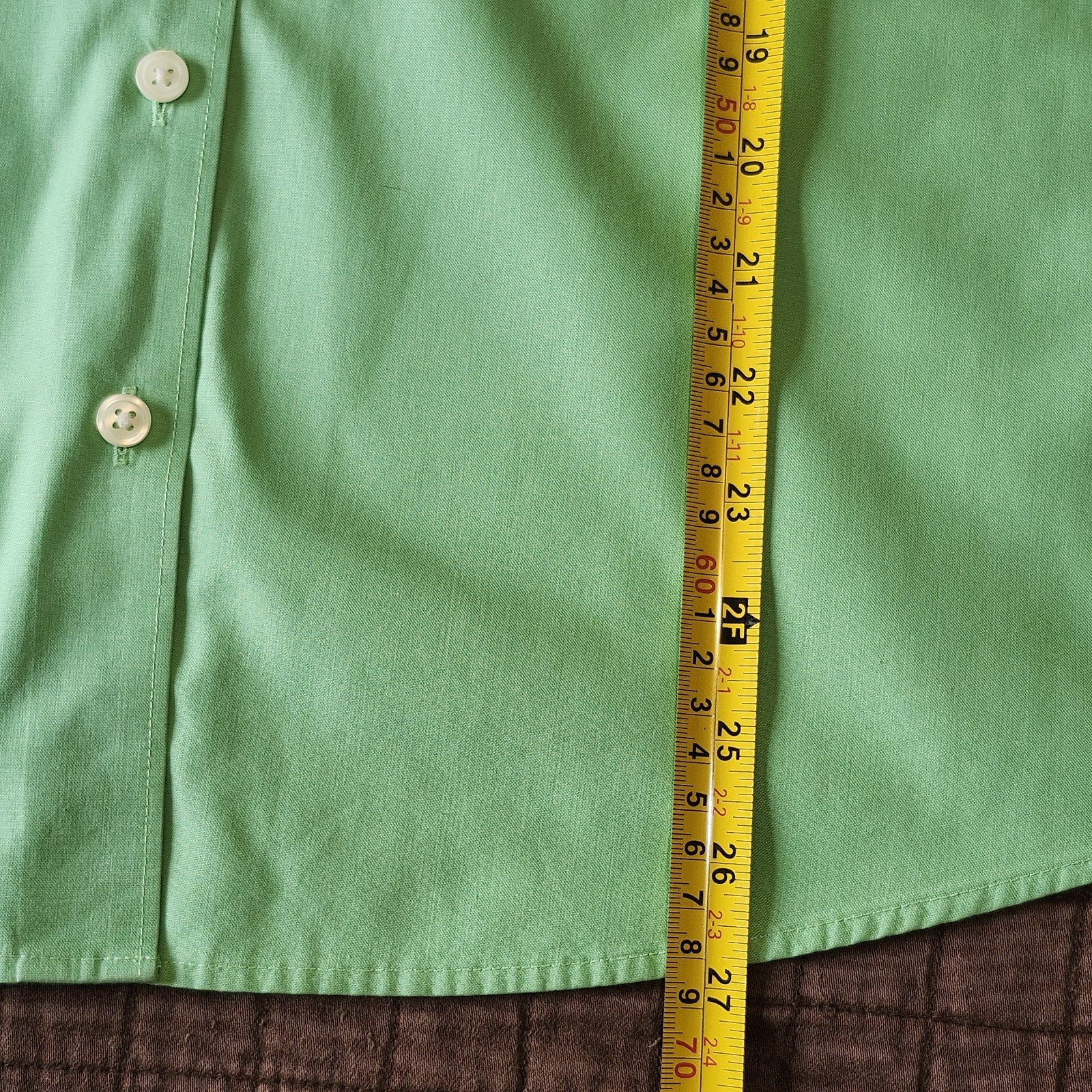 Eddie Bauer Apple Green Wrinkle Resistant Shirt Womens Sz M Cotton Long Sleeve