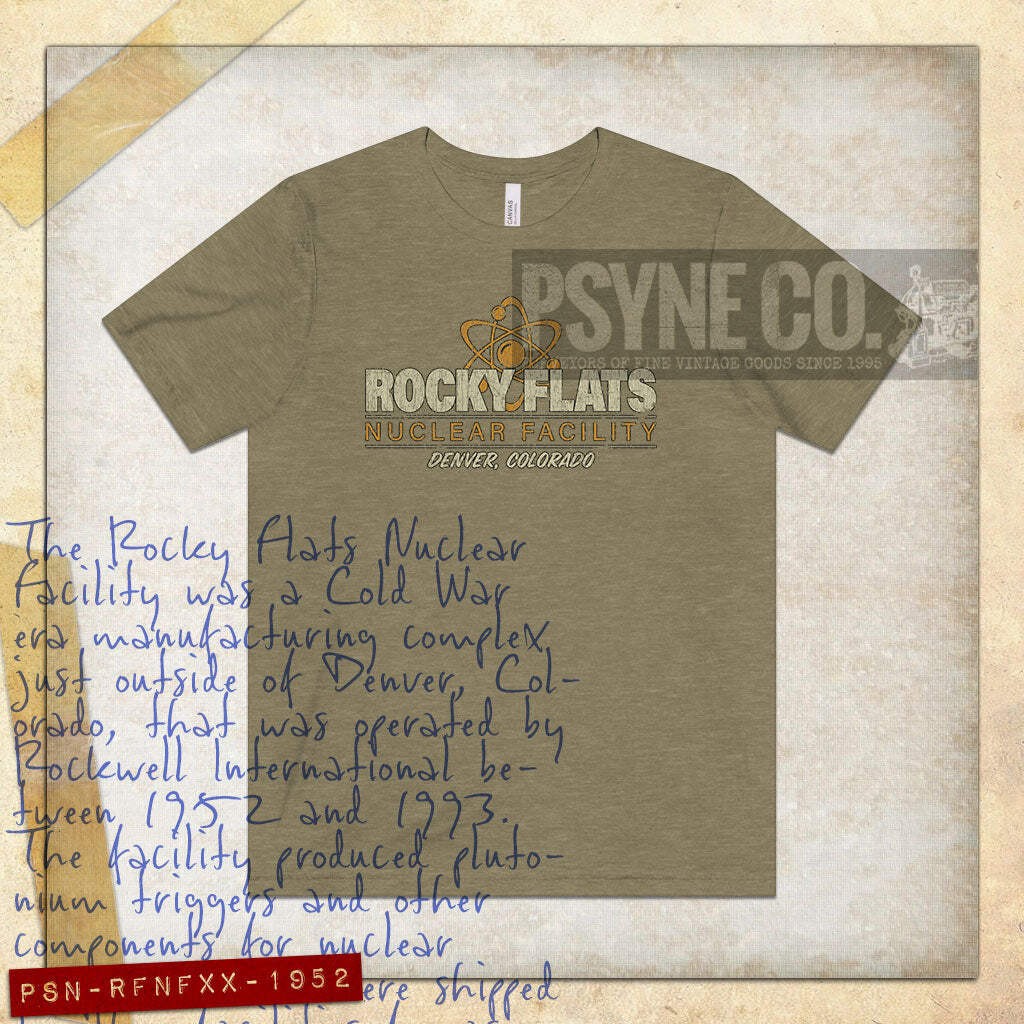 Rocky Flats Nuclear Facility 1952 Vintage Men’s T-Shirt