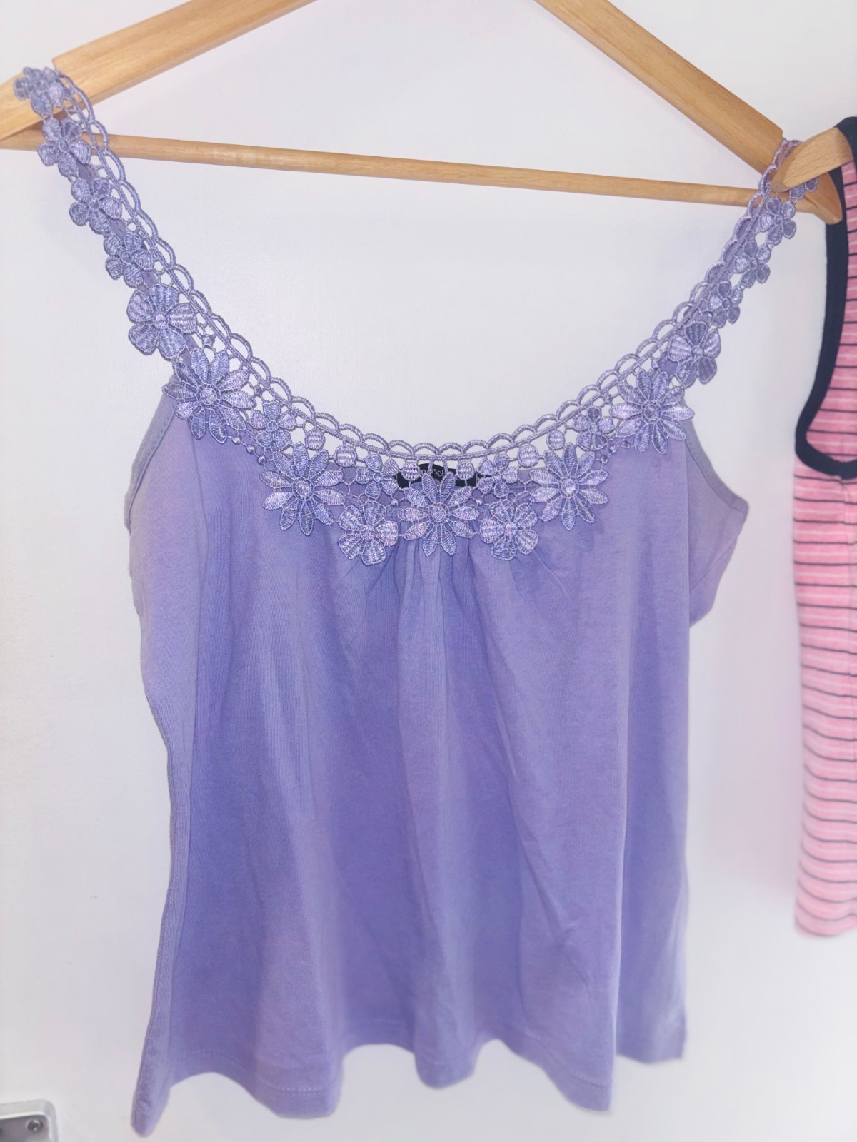 BHS Womens Vest Top Bundle, Pink & Lilac , Size 12, Summer Casual Wear