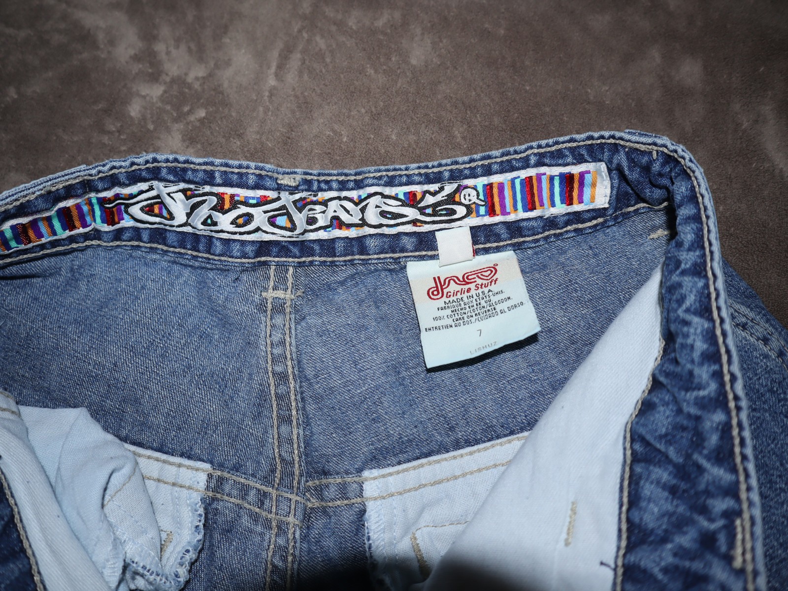 JNCO “GirlyStuff” Lishuz Vintage Jeans Size 7 #1253 – 36″ Leg Opening EXRARE
