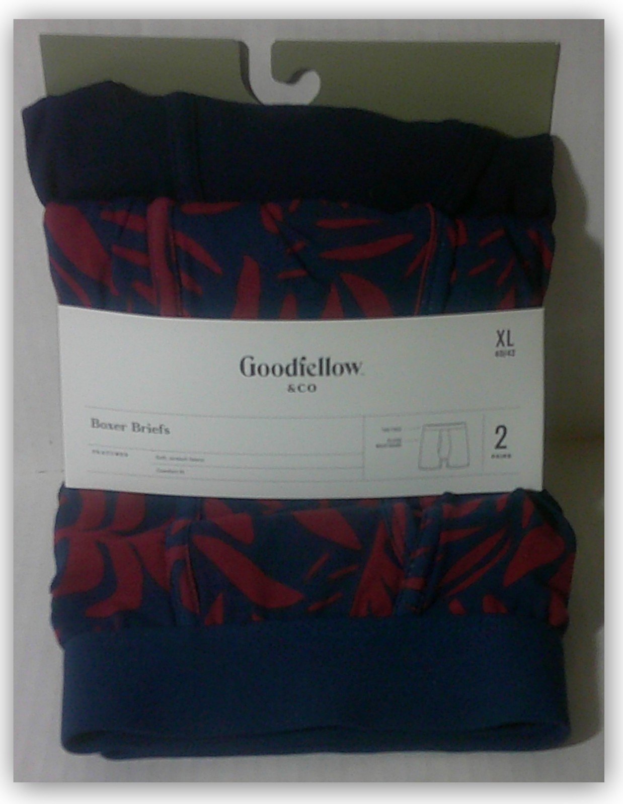 Goodfellow & Co BOXER BRIEFS 2pk Choice solids & prints SOFT STRETCH KNIT fabric