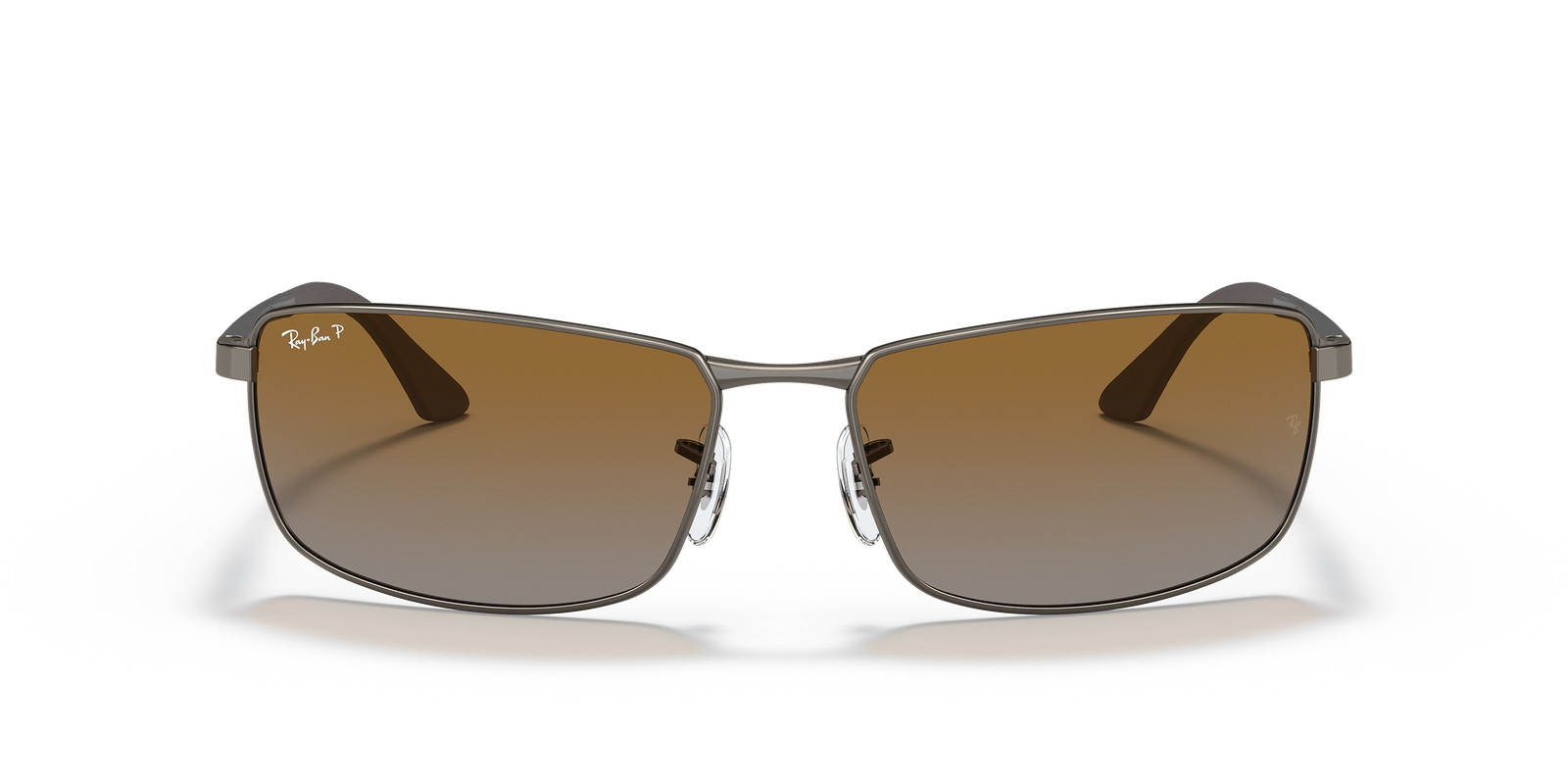 Ray-Ban Matte Gunmetal/Brown Polarized 61 mm Sunglasses RB3498 029/T5 61-17