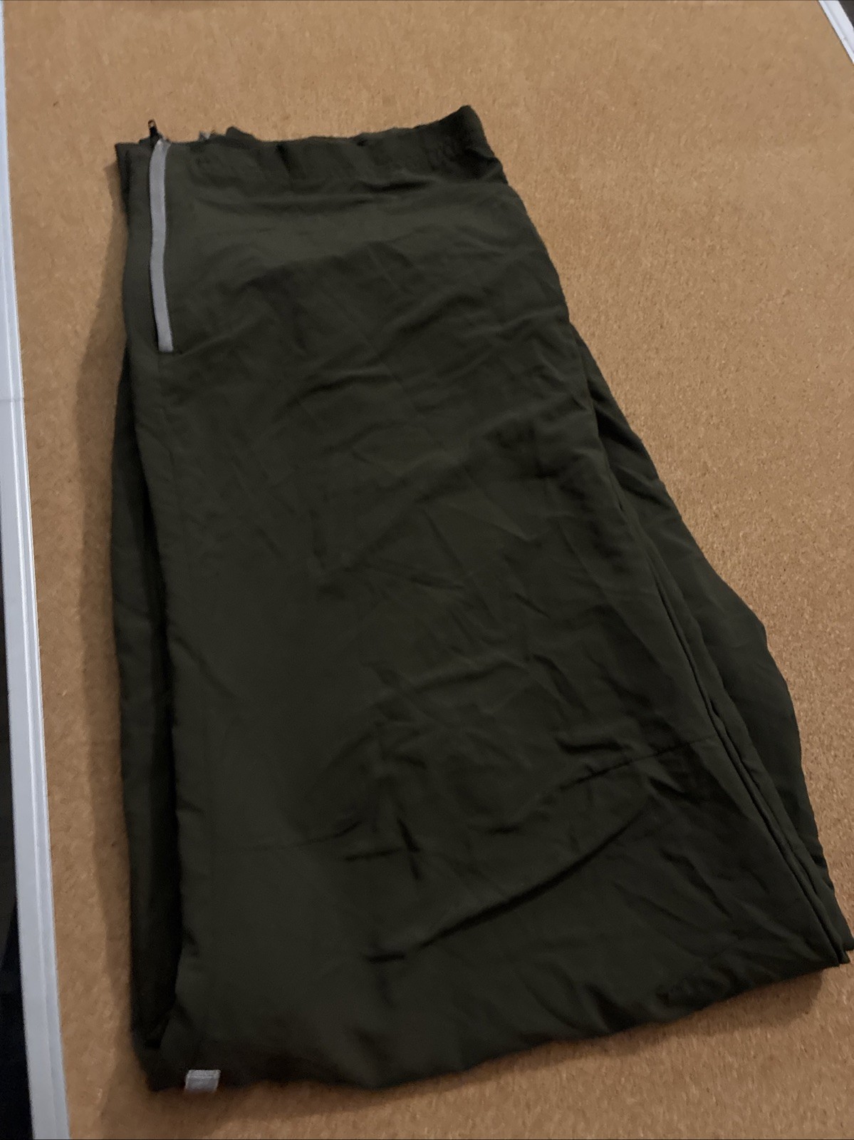 New Balance USMC PT Track Pants Mens Medium Regular Green Nylon Training Flaw