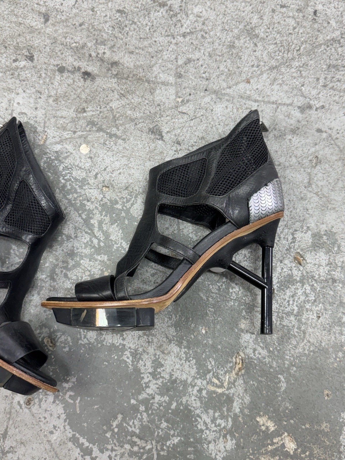 adidas Y3 Real Leather Heels Size 38