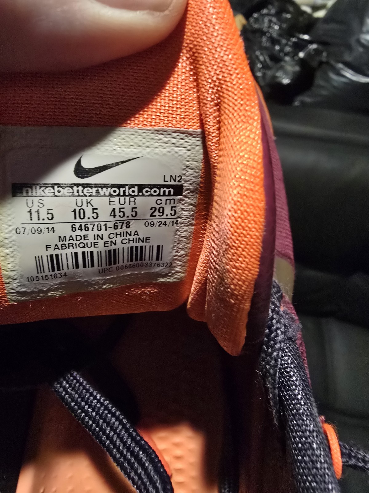 Nike Kobe 9 Em Deep Garnet Size 11.5