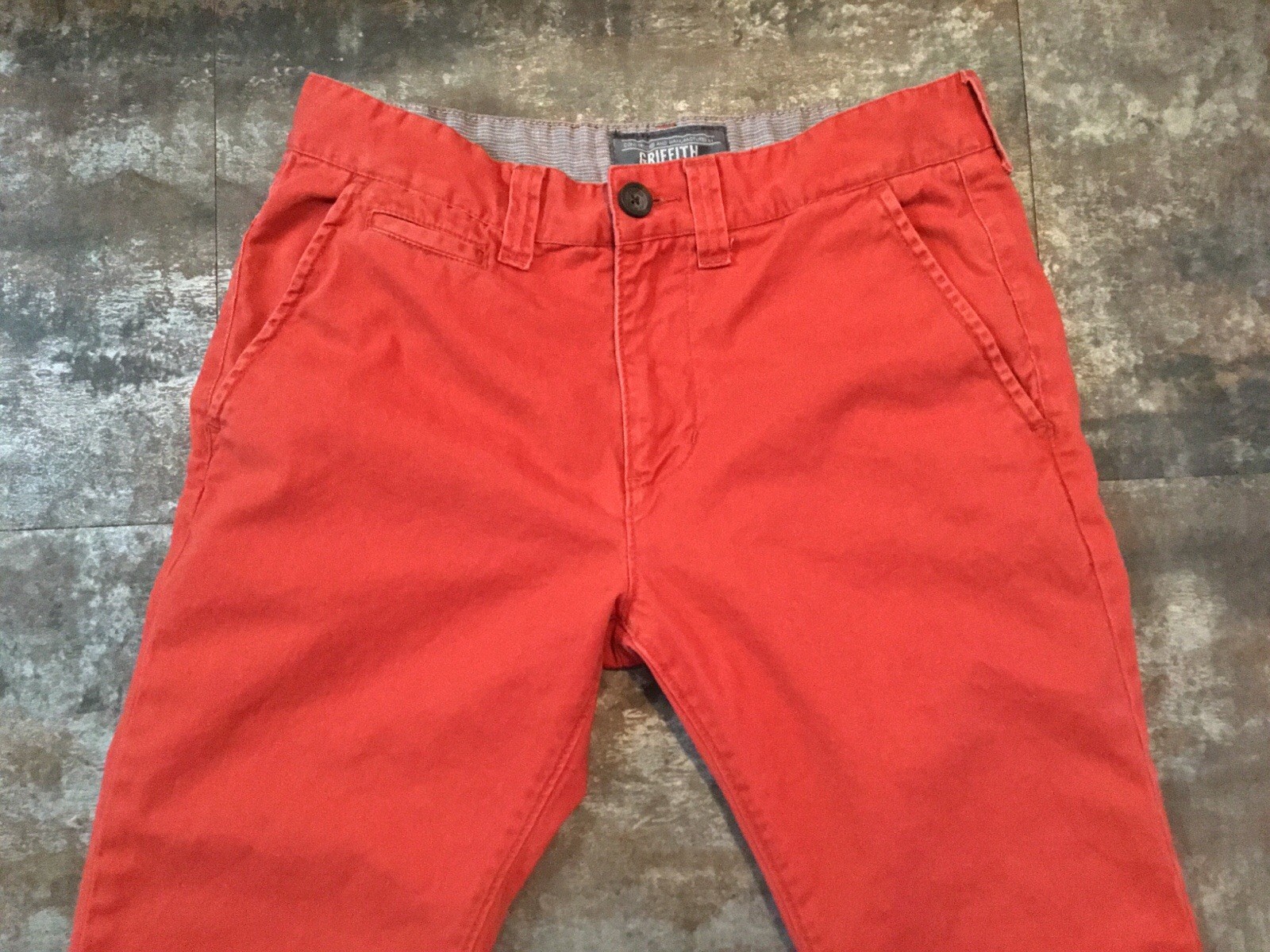 Men’s Griffith Chino Pants Sz 31 X 32 Flat Front 100% Cotton City Of Angels Cali