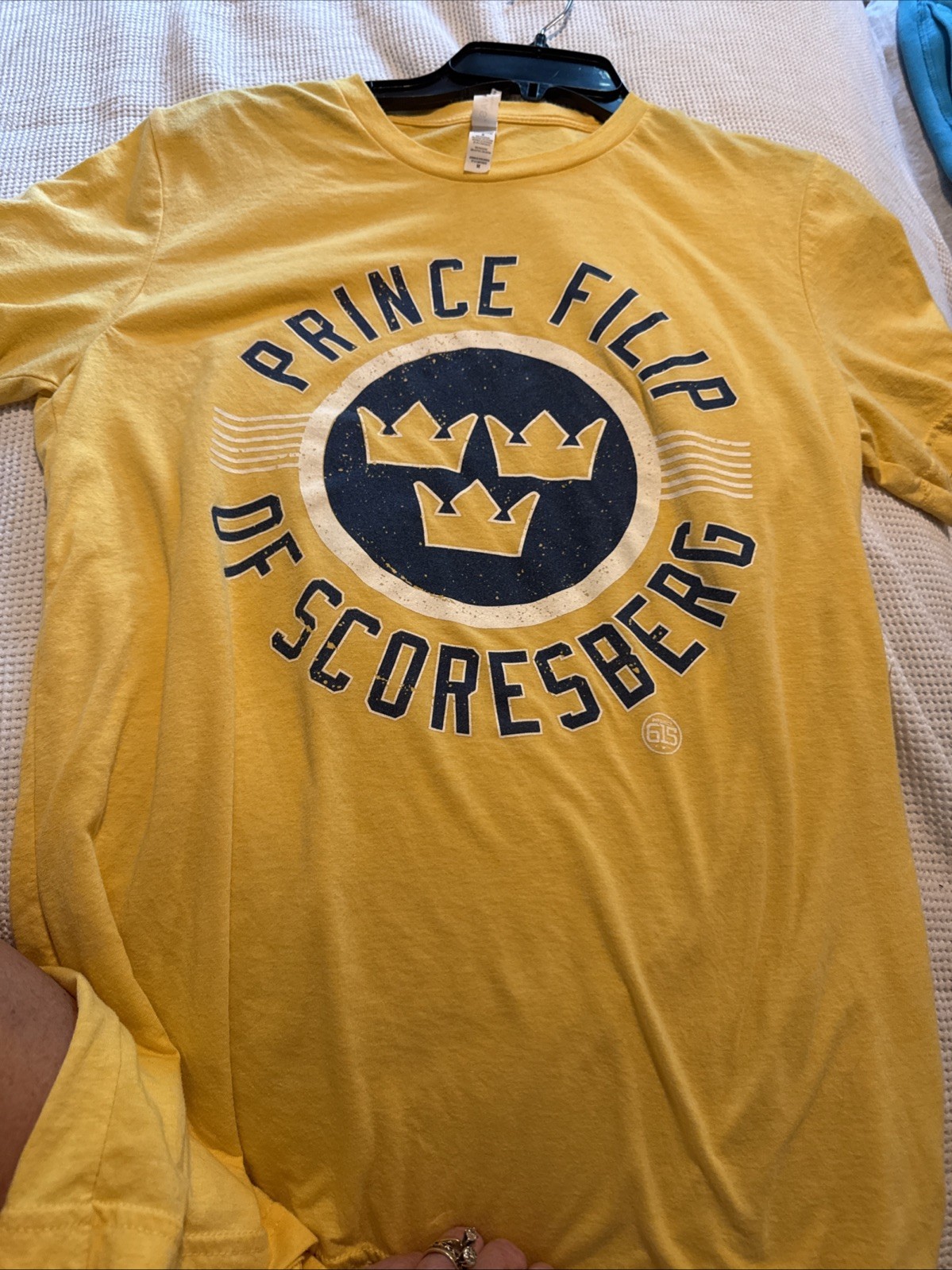 Swedish Hockey Team Tshirt Men’s Medium Prince Filip Scoresberg Predators