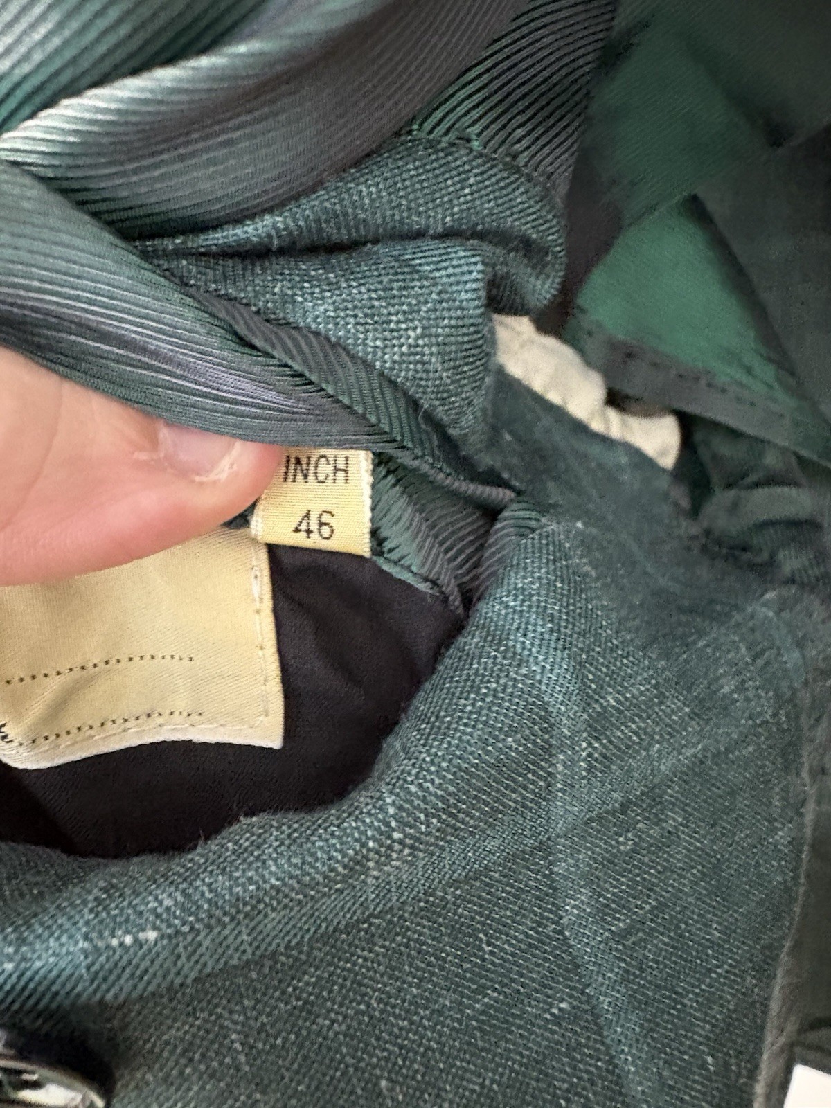 Cesare Attolini Napoli Blazer 46R 56 Green Plaid Cashmere Silk Linen Italy