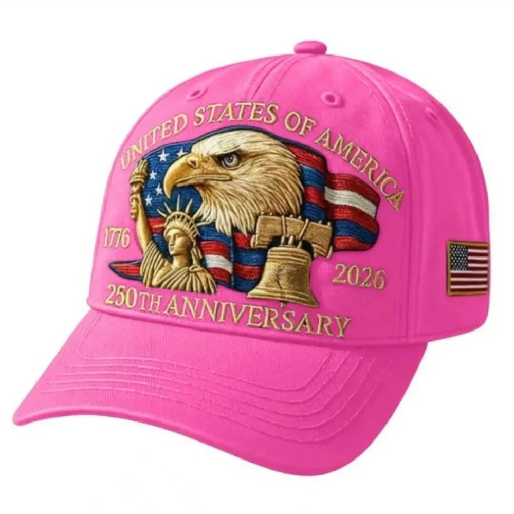 America 250th Anniversary Baseball Cap 1776–2026 Printed