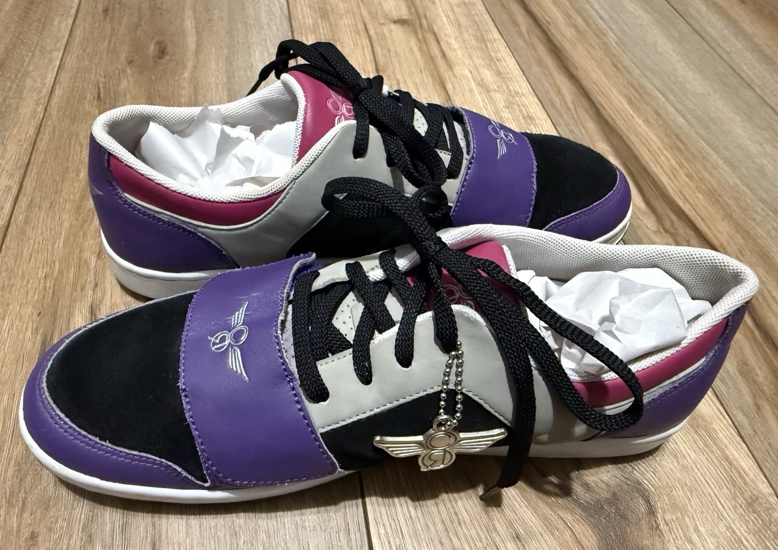 Creative Recreation Cesario Lo Leather Suede Sneaker Mens 9.5 Purple Pink Black