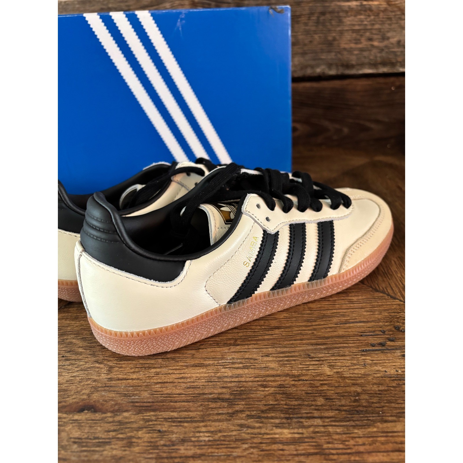 Adidas Samba OG W Wonder White Core Black Gum Sneakers ID0478 Womens 6.5