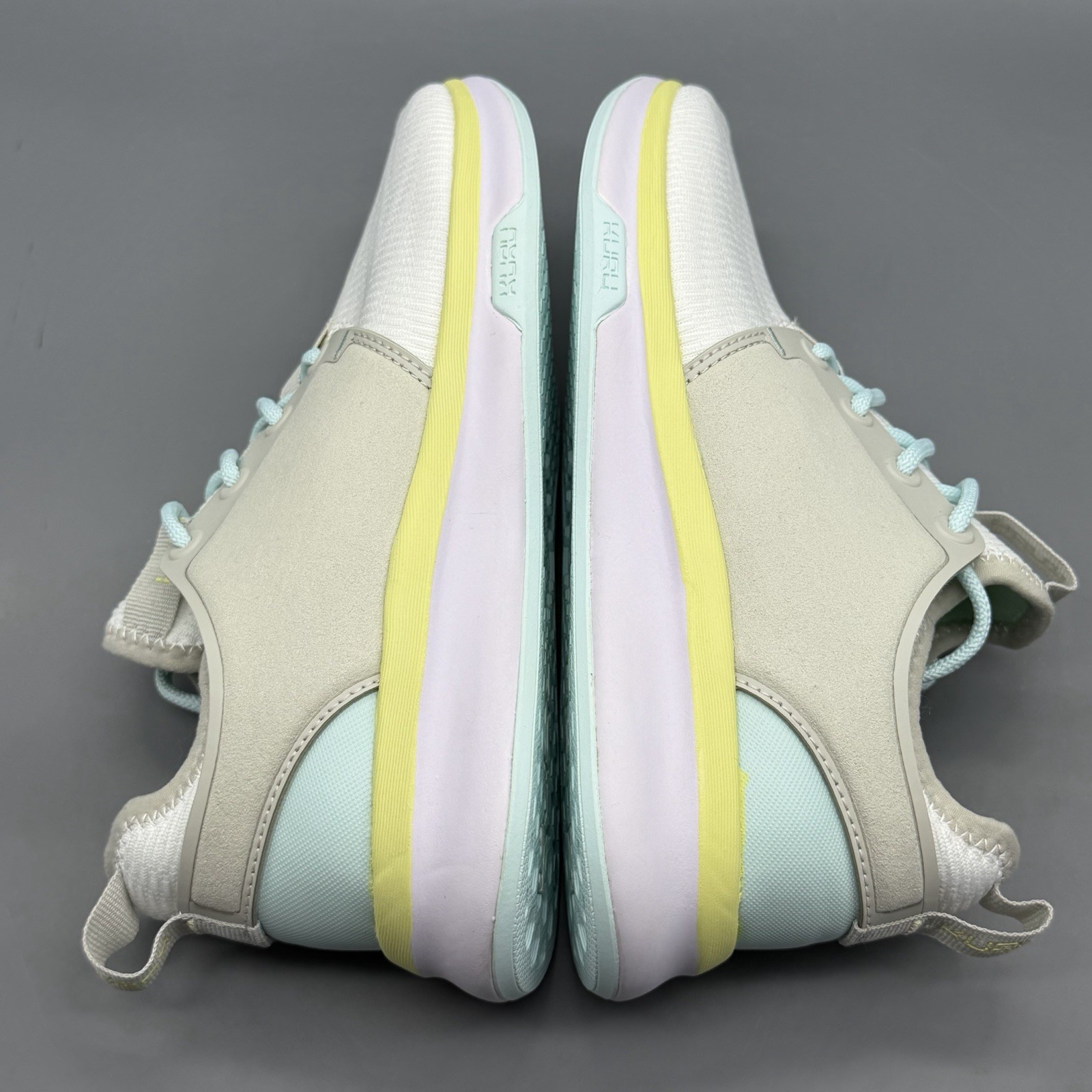KURU Atom Women’s 6 D Wide Casual Walking Training Shoes White Ice Blue NWB!